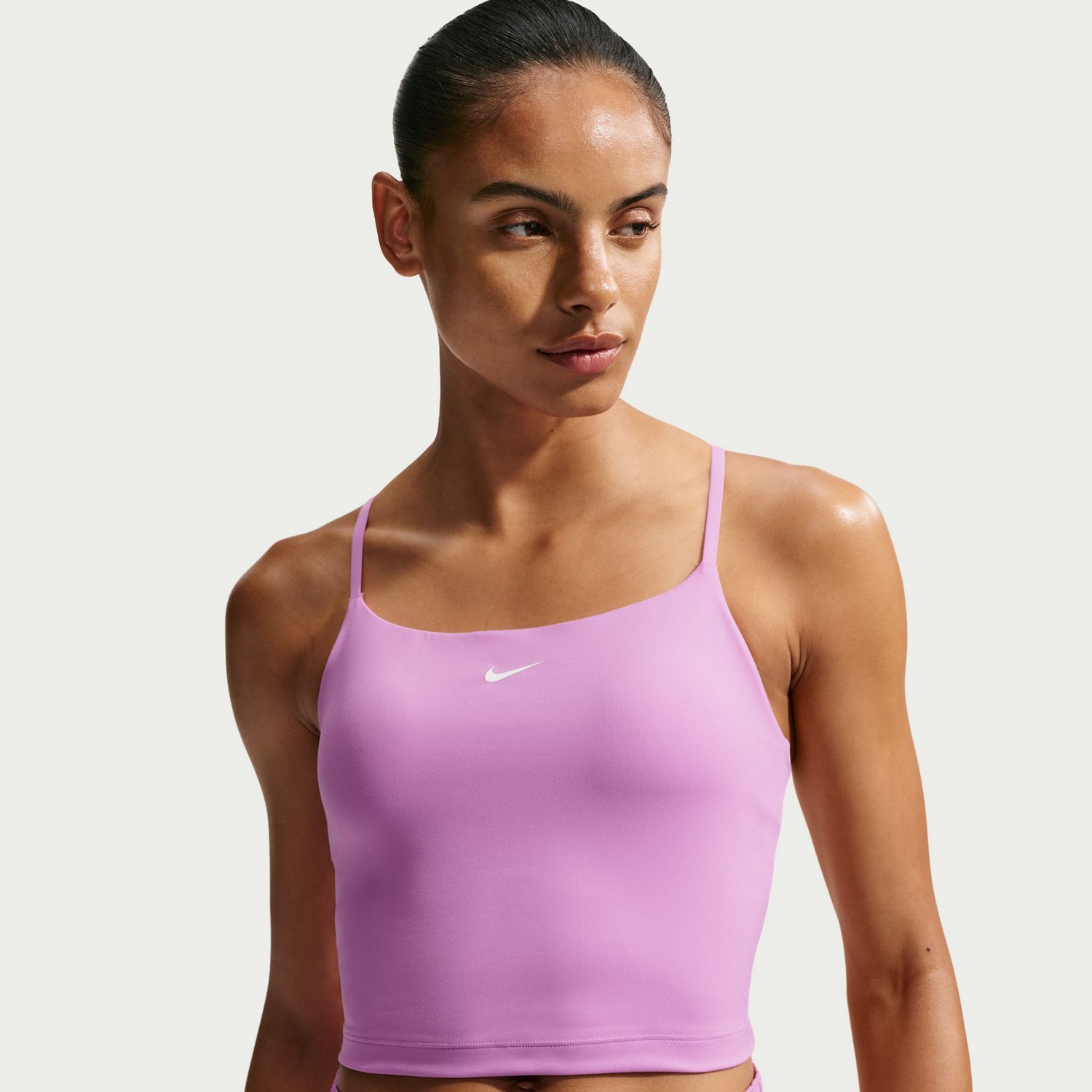 Nike Women's One Medium Support Padded Adjustable Sports Bra Tank Top - view number 3