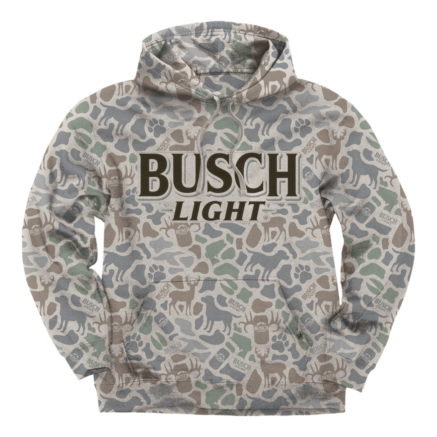 Buck Wear Men's Busch Light Outdoor Camo Hoodie