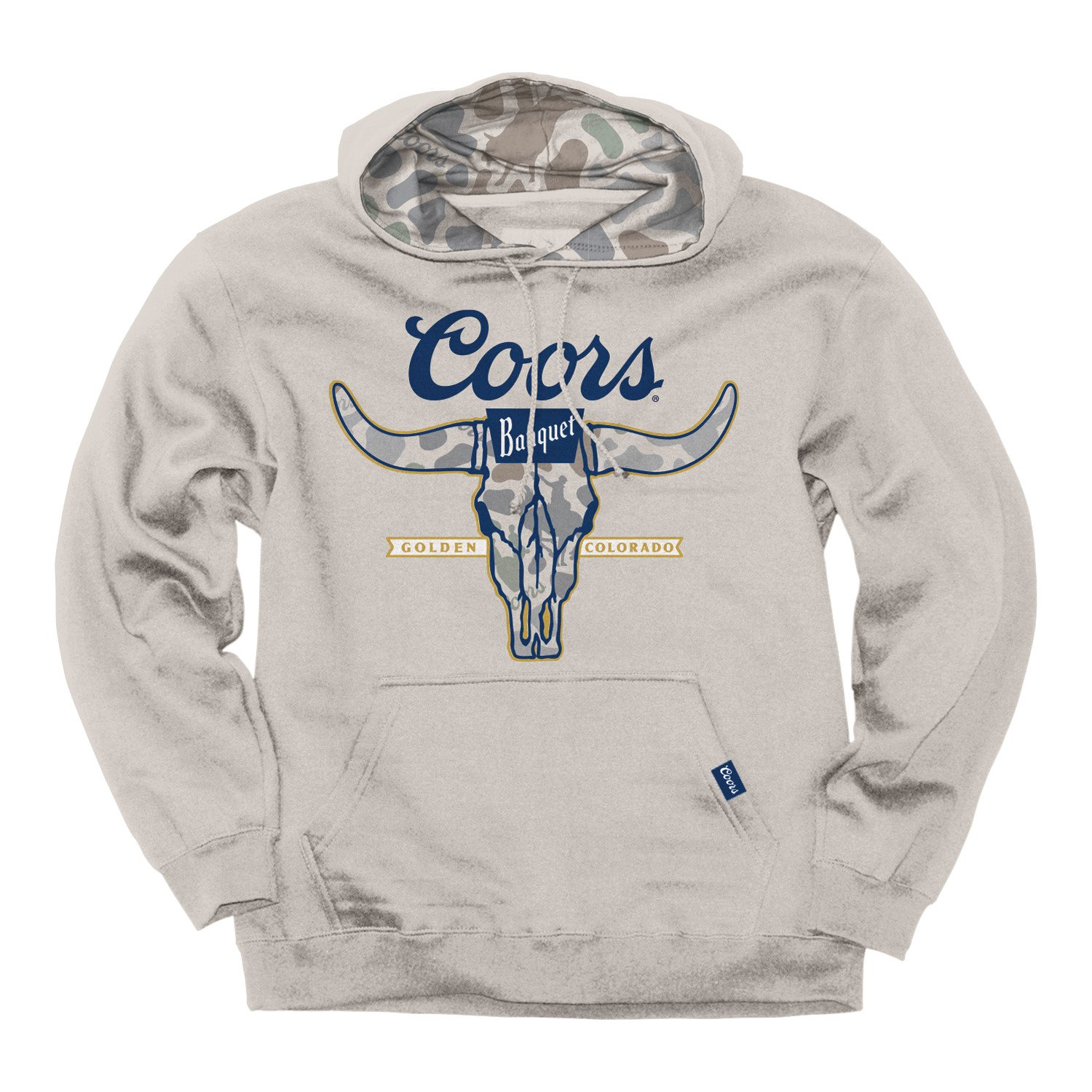 Coors Men's Skull Cowboy Camo Hoodie - view number 3