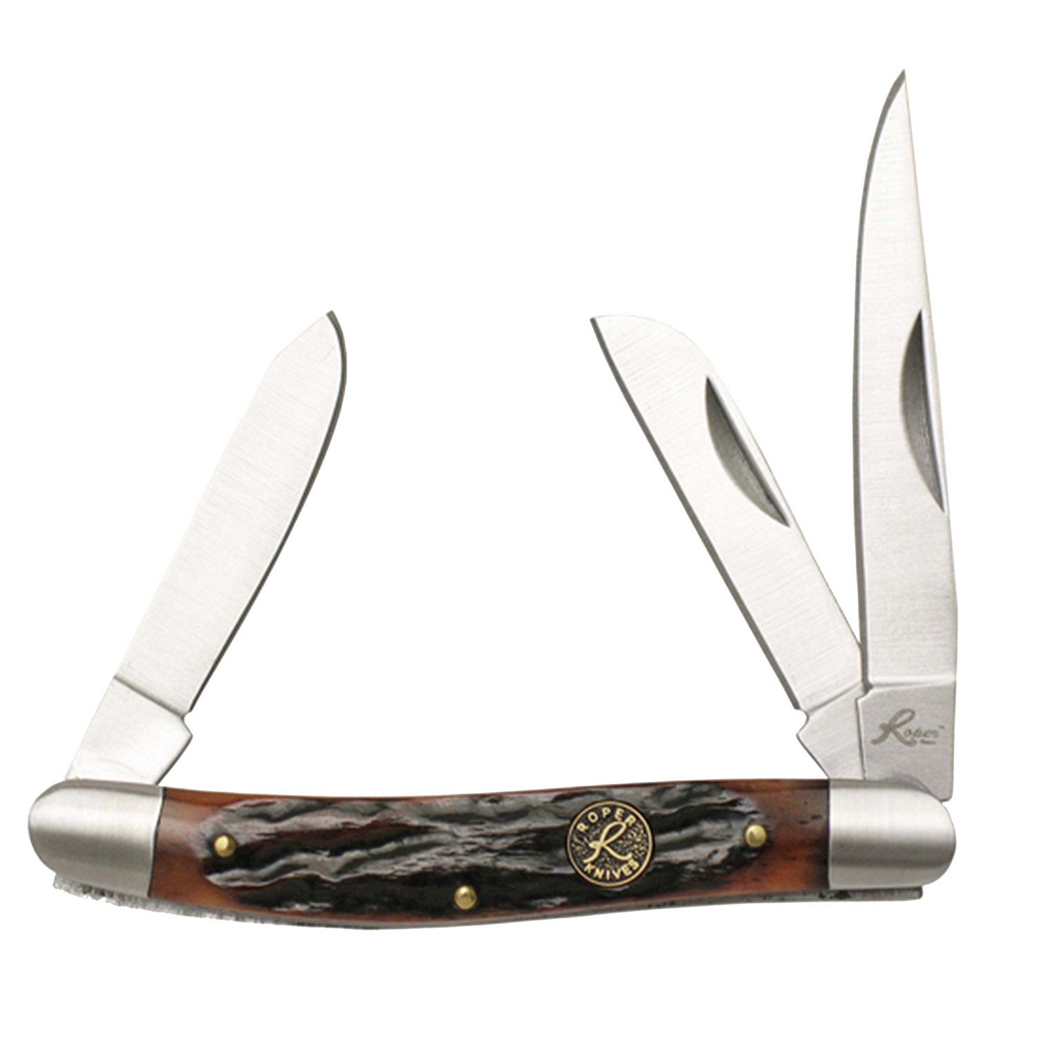 Roper Knives Stockman Chaparrel Jigged Bone Knife