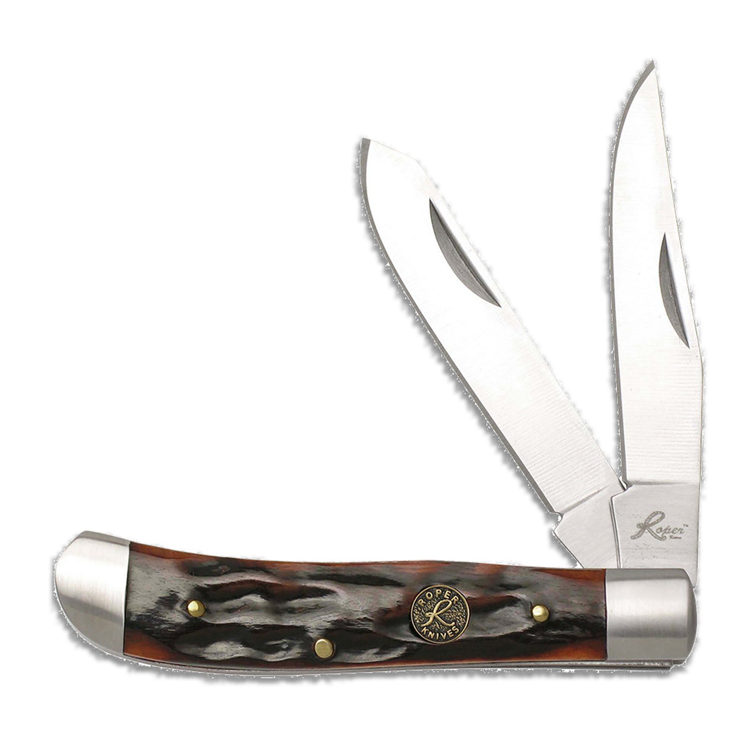 Roper Knives Trapper Chaparrel Jigged Bone Knife