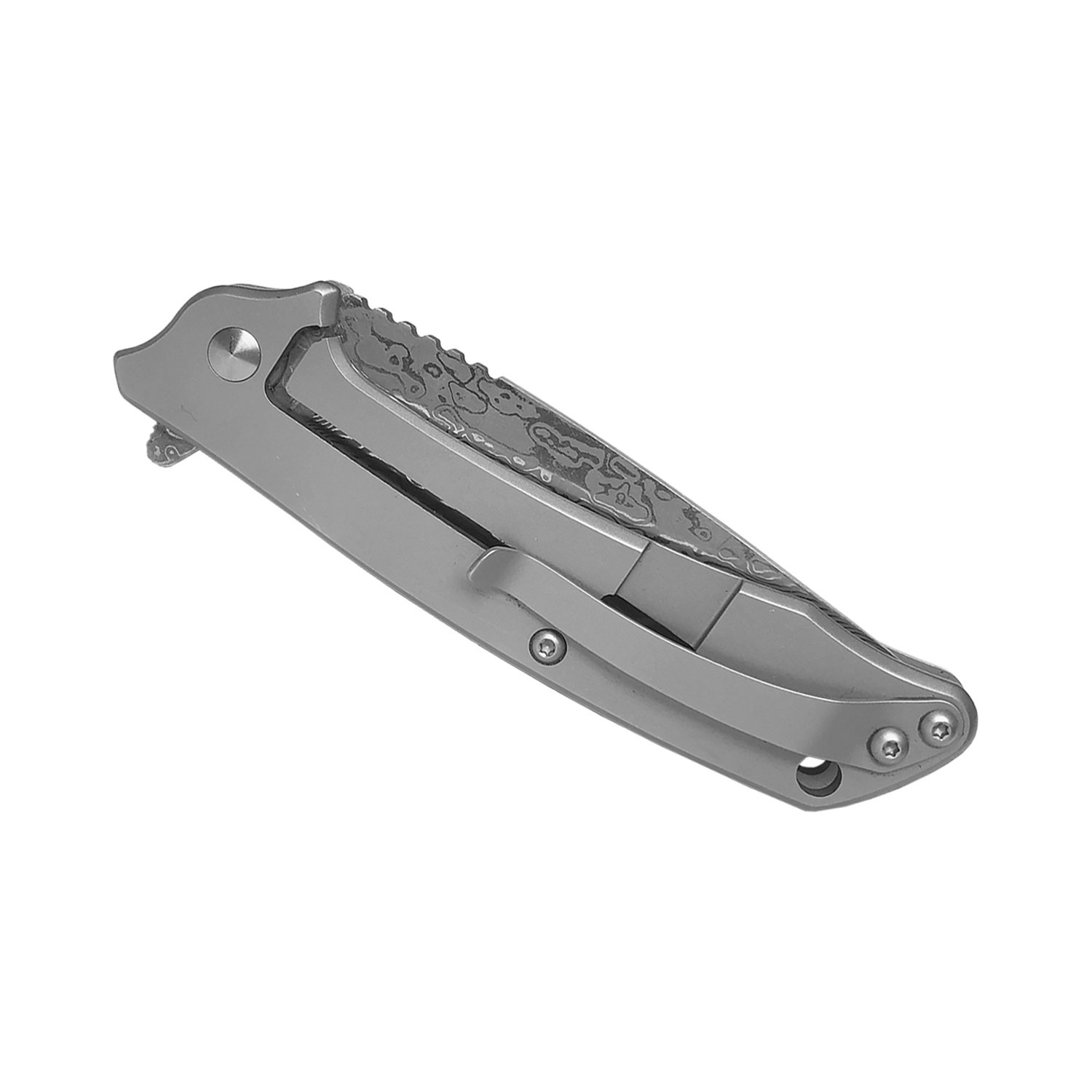 Roper Knives Maverick Damascus Folding Knife