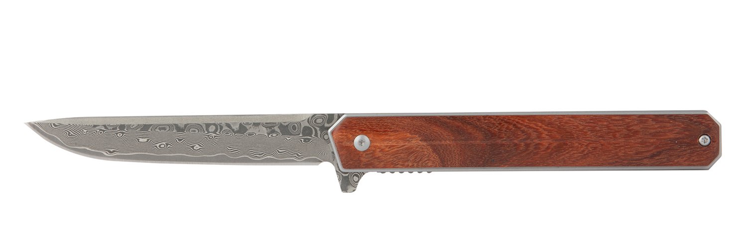 Roper Knives Spur Damascus Folding Knife