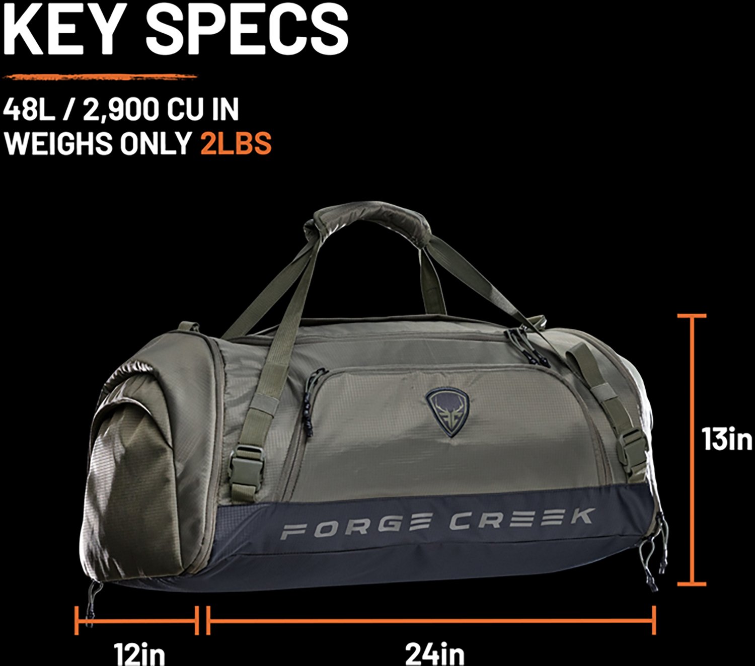 Forge Creek Icon Pro 47L Gear Bag