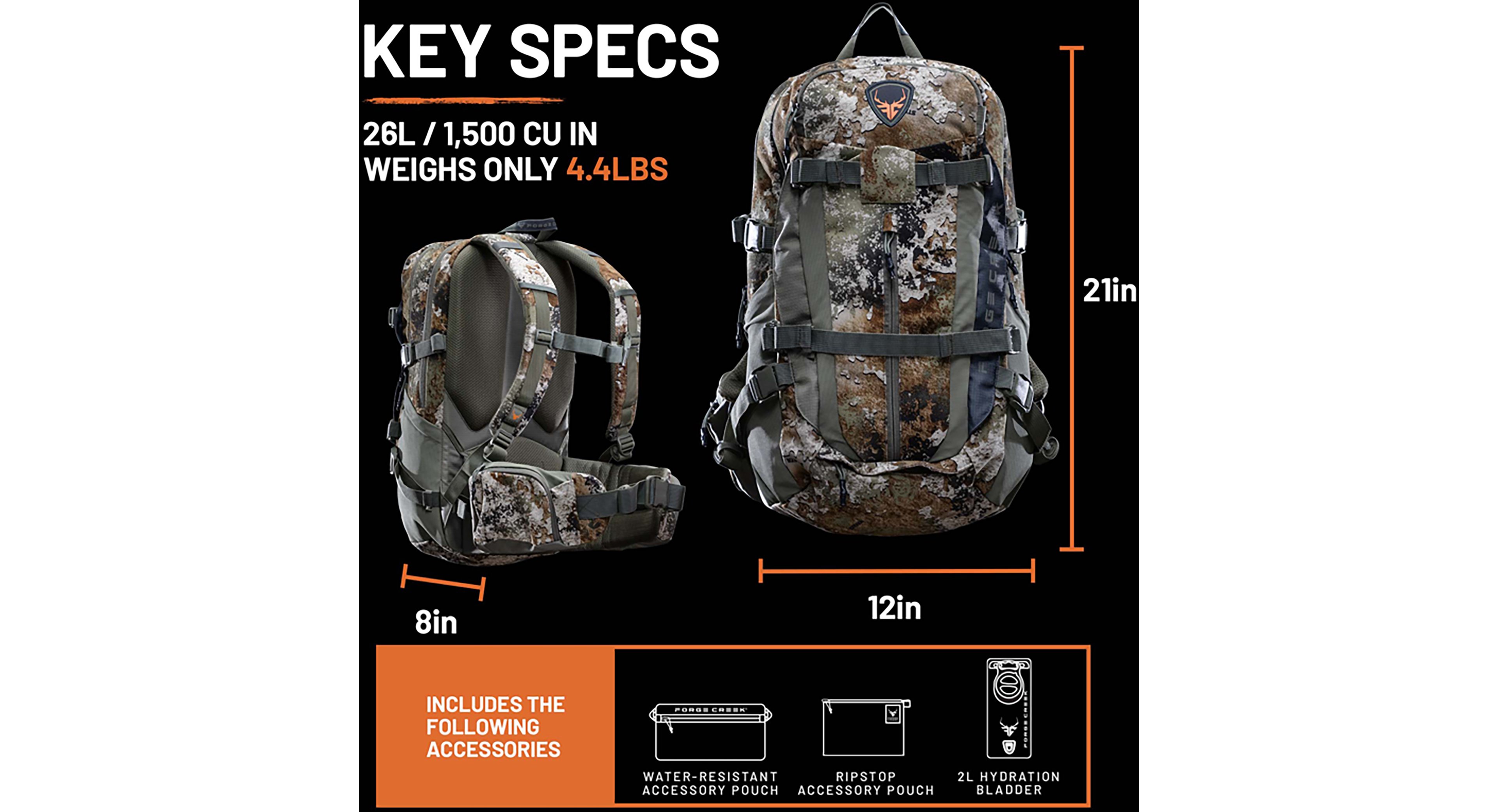 Forge Creek Icon Pro Daypack