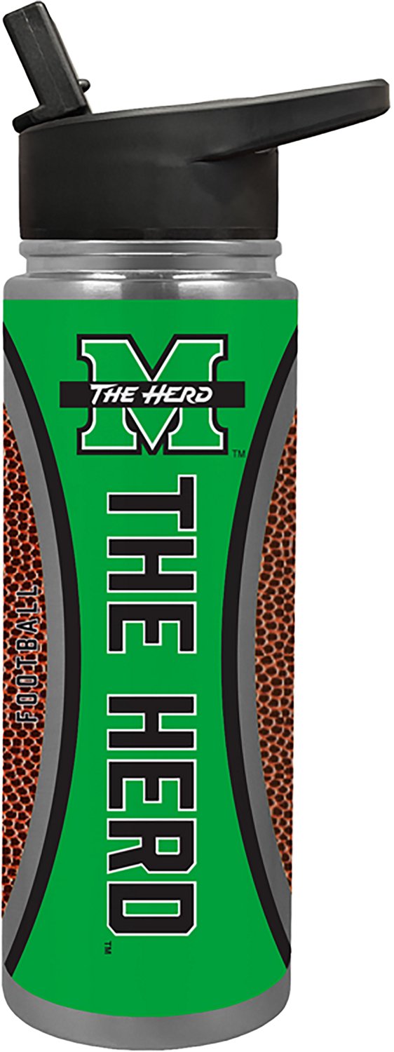 Great American Products Marshall University 24 oz THIRST Gameball Jr Hydration Bottle