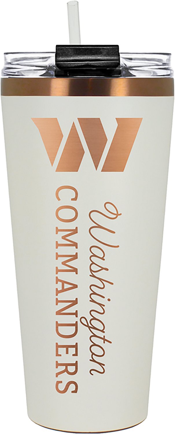 Great American Products Washington Commanders 32 oz Creme and Copper Big Slim Tumbler