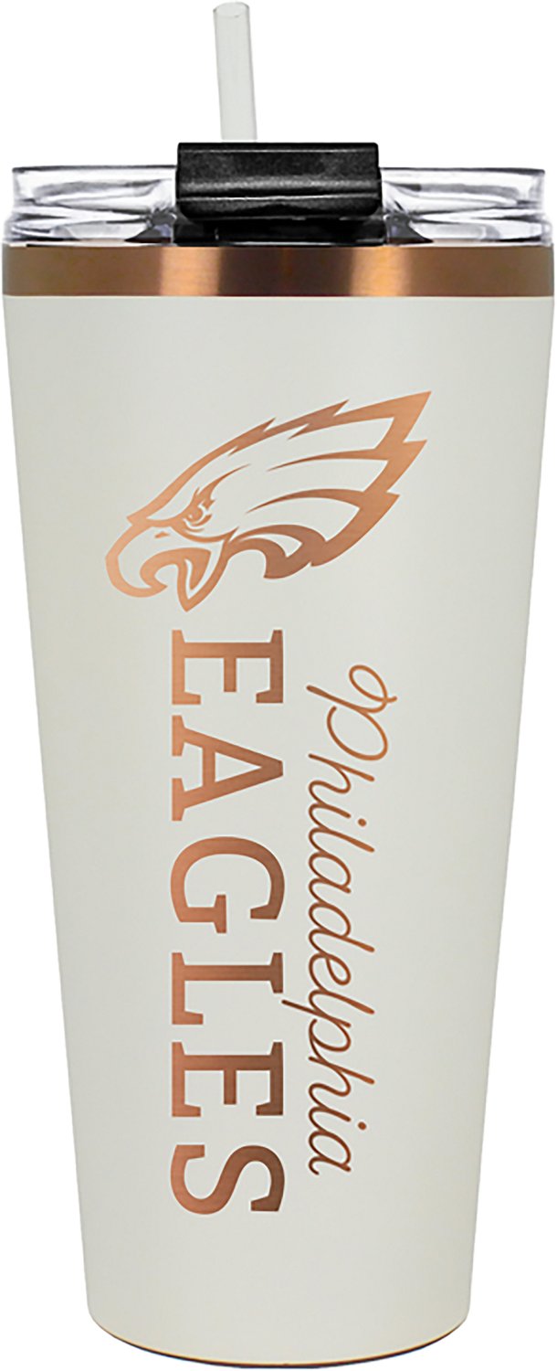 Great American Products Philadelphia Eagles 32 oz Creme and Copper Big Slim Tumbler