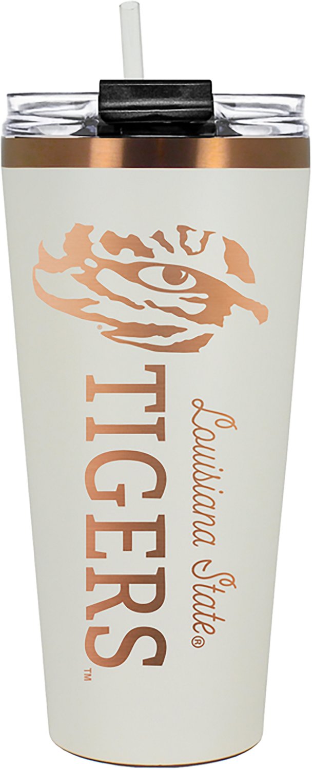 Great American Products Louisiana State University 32 oz Creme and Copper Big Slim Tumbler
