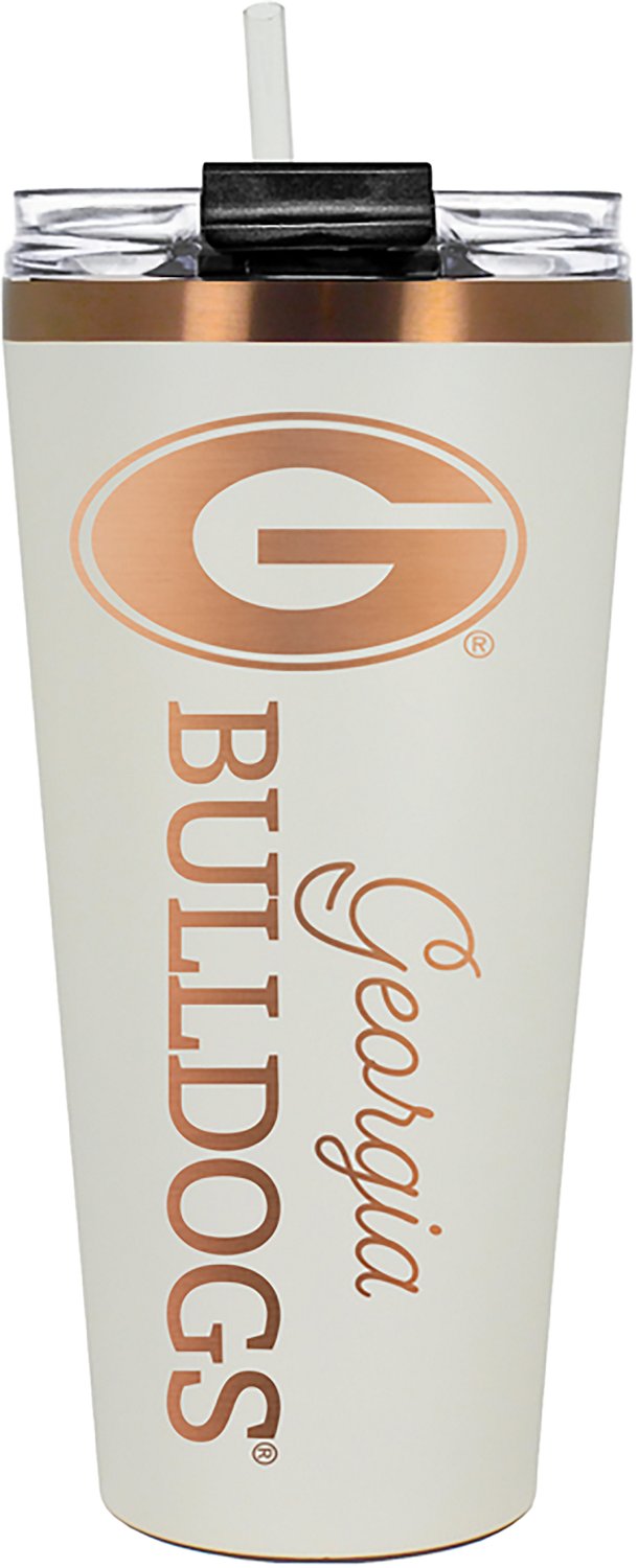 Great American Products University of Georgia 32 oz Creme and Copper Big Slim Tumbler