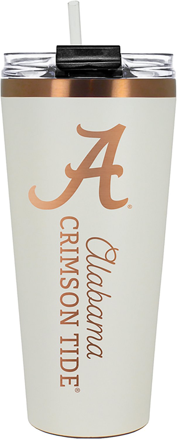 Great American Products University of Alabama 32 oz Creme and Copper Big Slim Tumbler