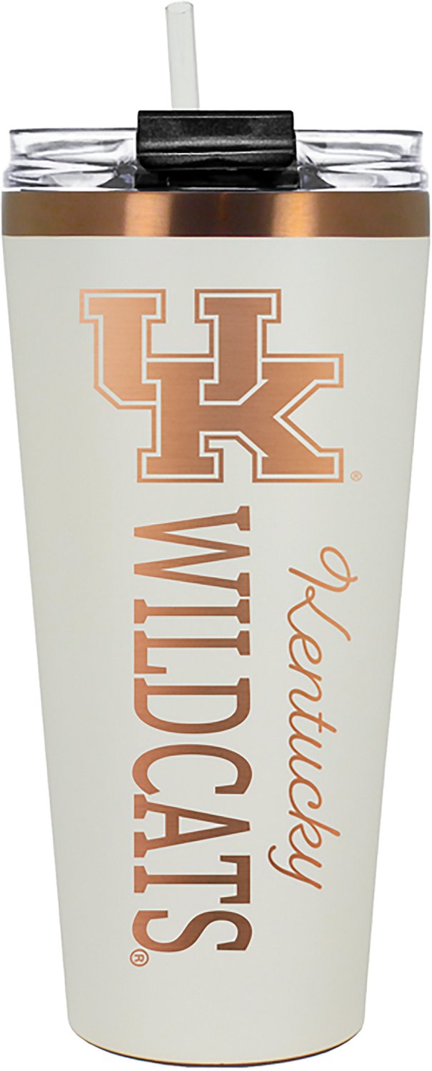 Great American Products University of Kentucky 32 oz Creme and Copper Big Slim Tumbler