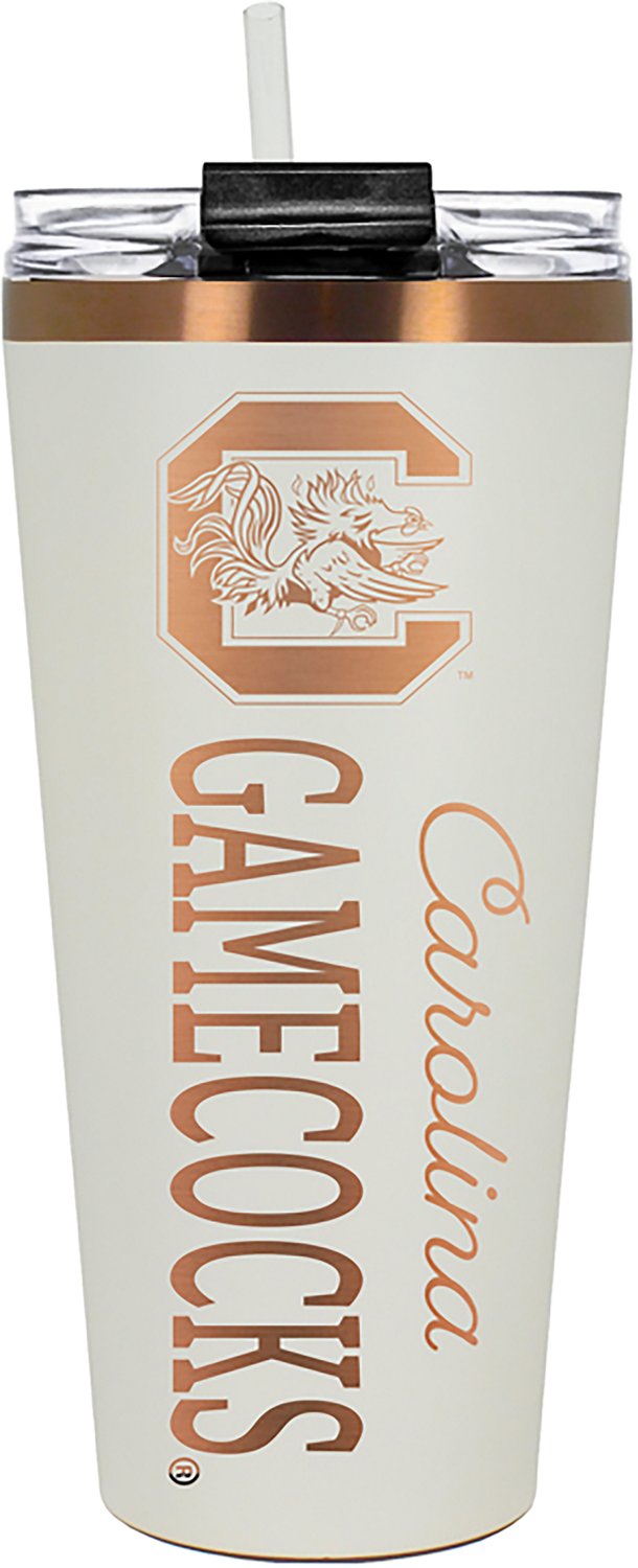 Great American Products University of South Carolina 32 oz Creme and Copper Big Slim Tumbler