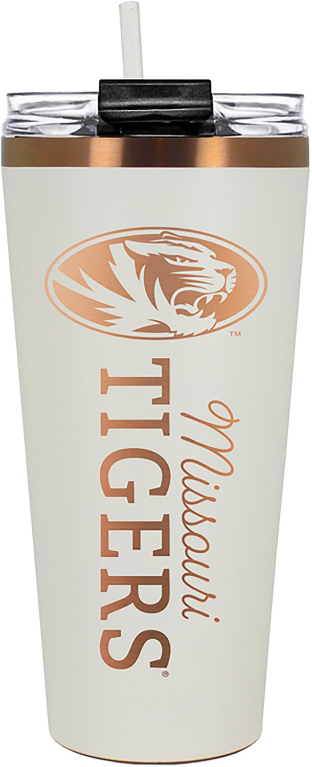 Great American Products University of Missouri 32 oz Creme and Copper Big Slim Tumbler