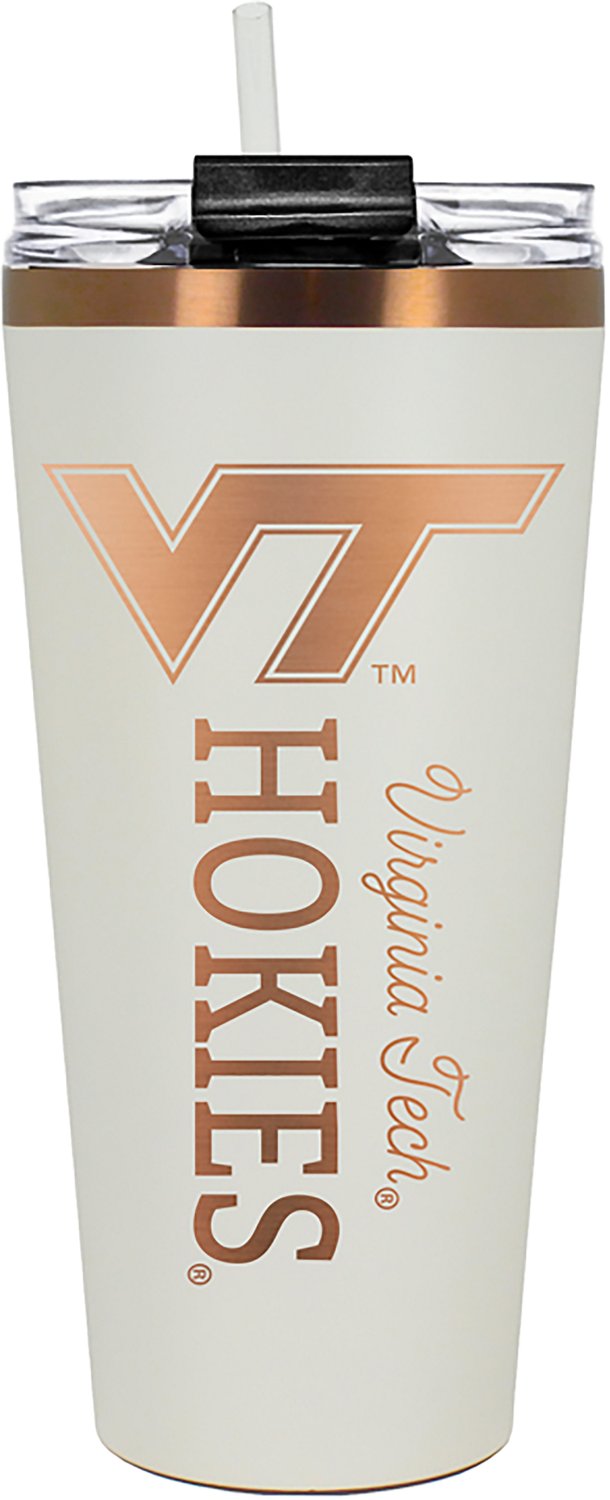 Great American Products Virginia Tech 32 oz Creme and Copper Big Slim Tumbler