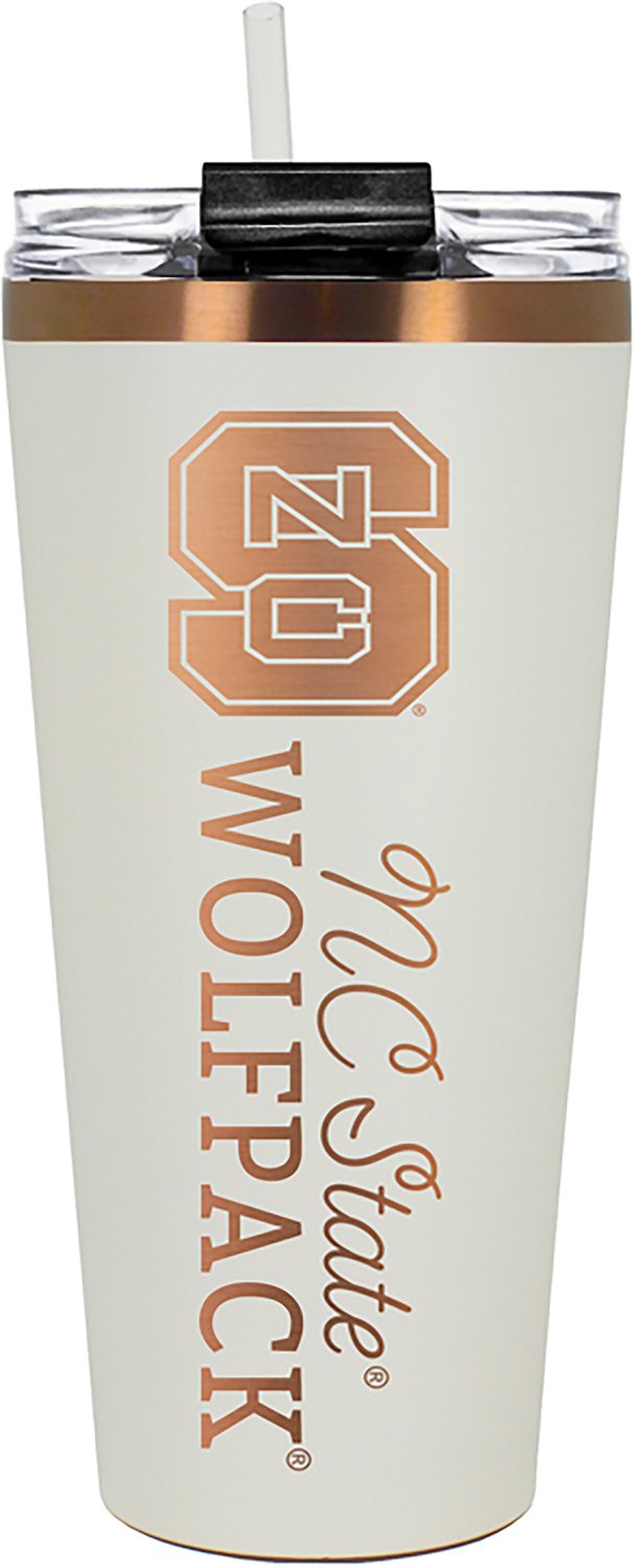 Great American Products North Carolina State University 32 oz Creme and Copper Big Slim Tumbler