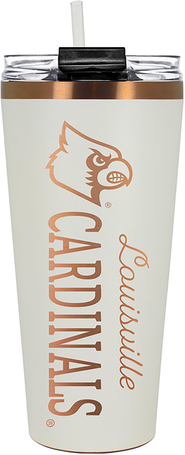 Great American Products University of Louisville 32 oz Creme and Copper Big Slim Tumbler