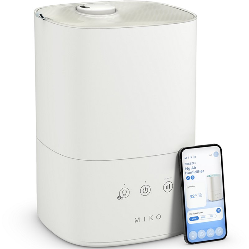 Miko Breeze + Smart Humidifier with App Control and Oil Tray