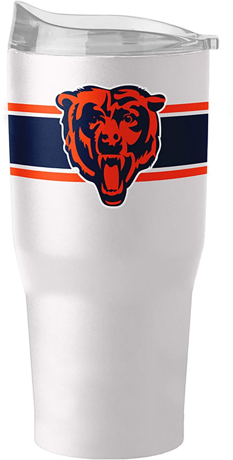 Logo Brands Chicago Bears Stripe 30 oz Powder Coat Tumbler