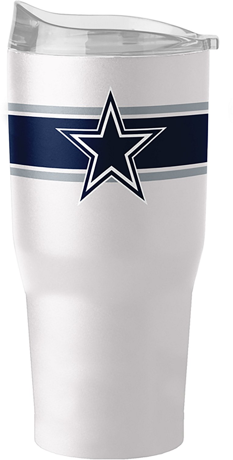 Logo Brands Dallas Cowboys Stripe 30 oz Powder Coat Tumbler