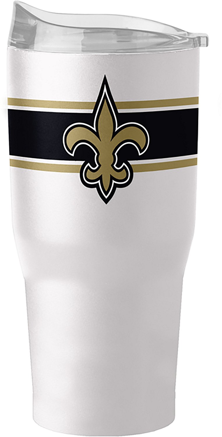 Logo Brands New Orleans Saints Stripe 30 oz Powder Coat Tumbler