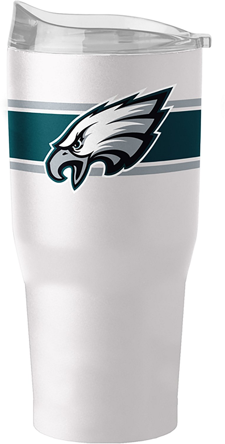 Logo Brands Philadelphia Eagles Stripe 30 oz Powder Coat Tumbler