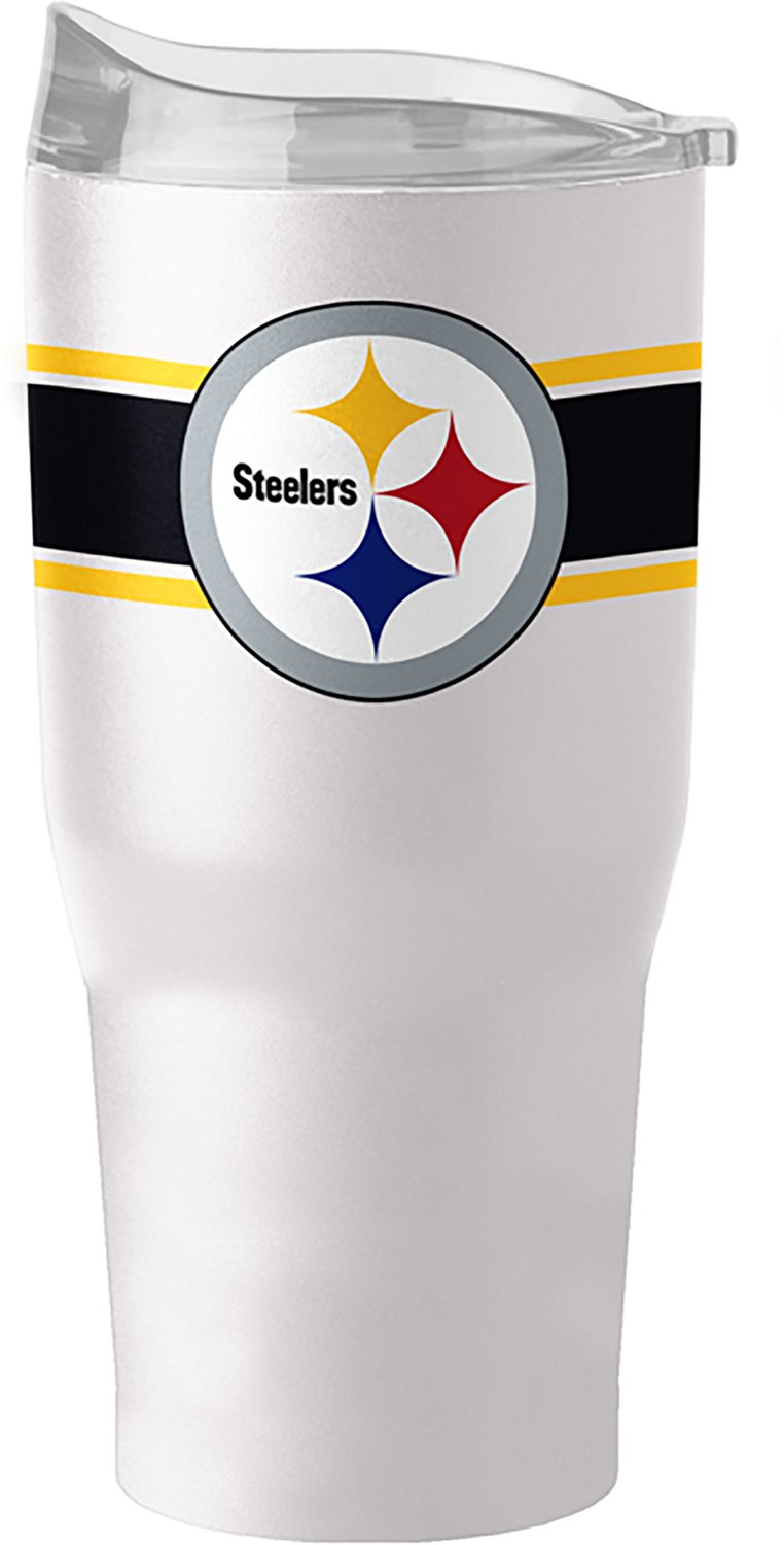 Logo Brands Pittsburgh Steelers Stripe 30 oz Powder Coat Tumbler