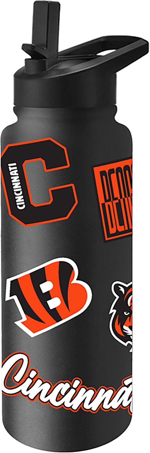 Logo Brands Cincinnati Bengals Dreamweave 34 oz Quencher Bottle
