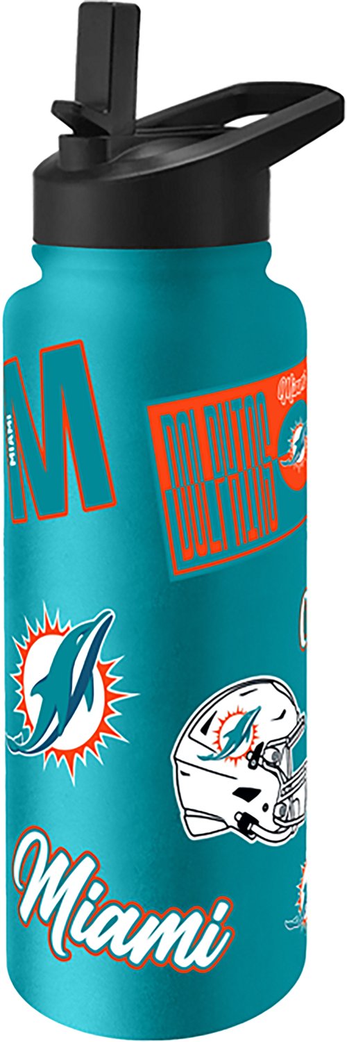 Logo Brands Miami Dolphins Dreamweave 34 oz Quencher Bottle | Academy
