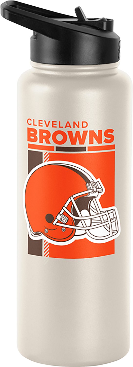 Logo Brands Cleveland Browns Poster 34 oz Quencher Bottle