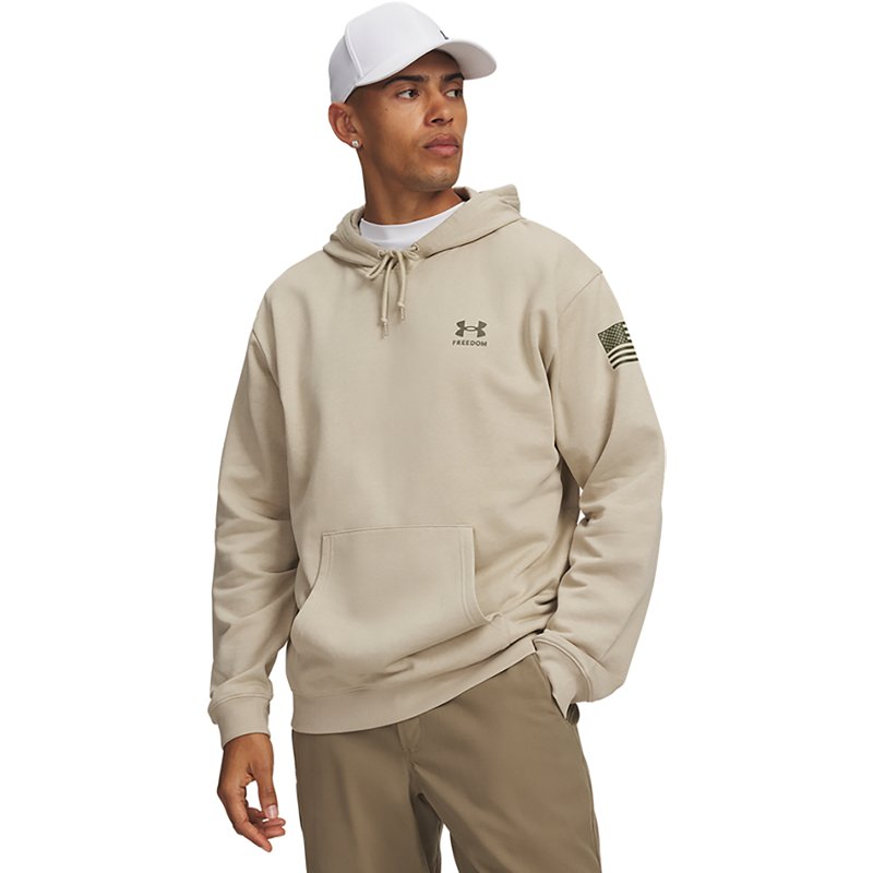 Under Armour Freedom Flag Hoodie - Desert Sand/Marine OD Green
