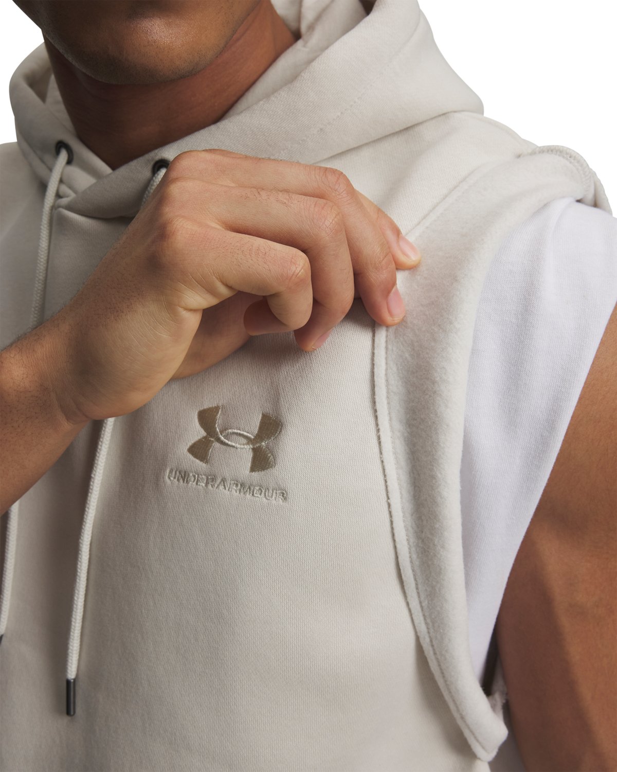 Under Armour Men's Icon Fleece Sleeveless Hoodie - view number 3