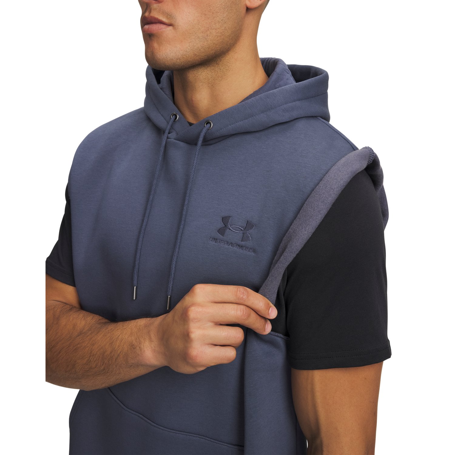 Under Armour Men's Icon Fleece Sleeveless Hoodie - view number 3
