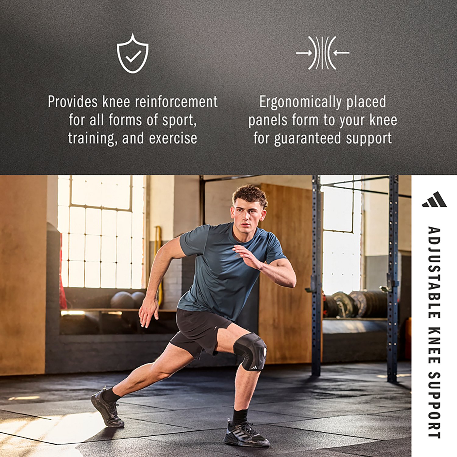 adidas Adjustable Knee Support - view number 2