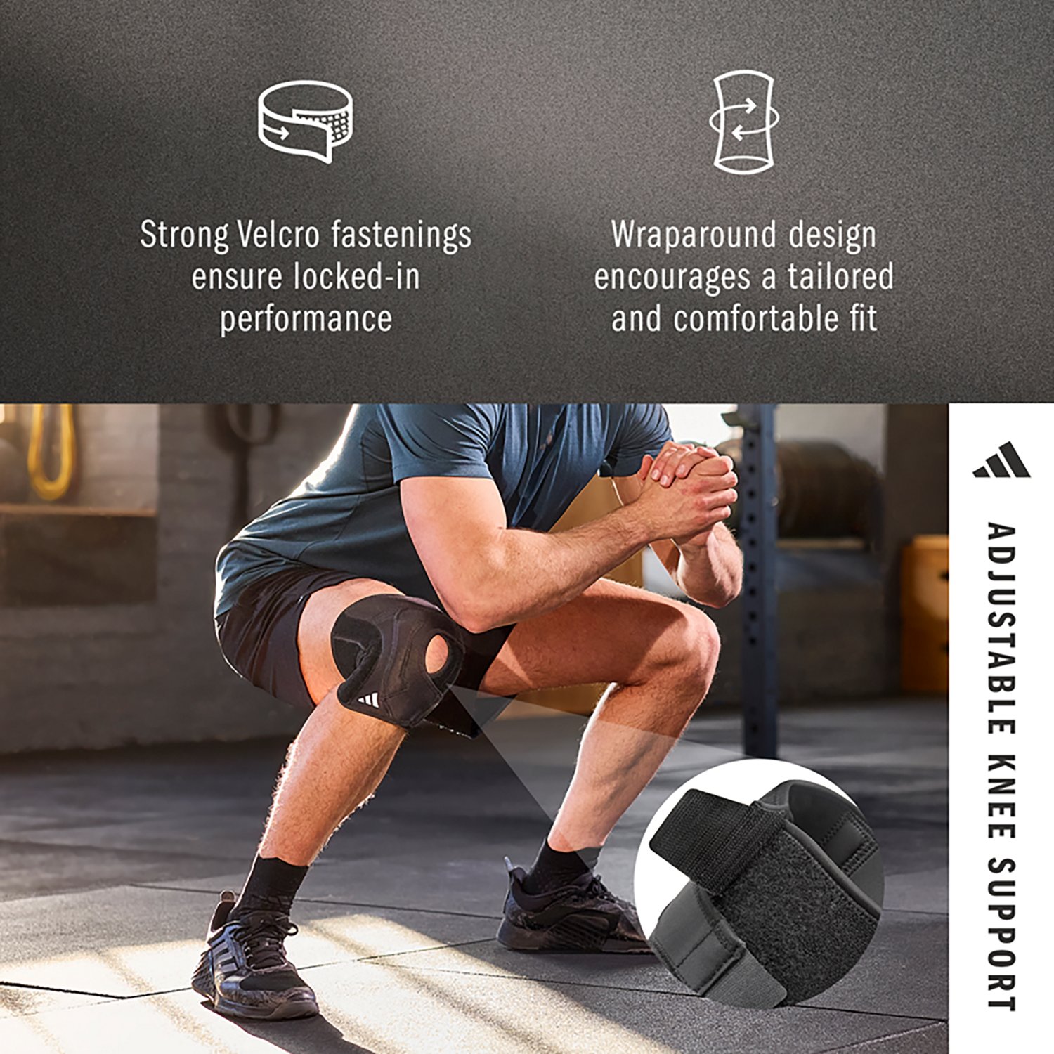 adidas Adjustable Knee Support - view number 4