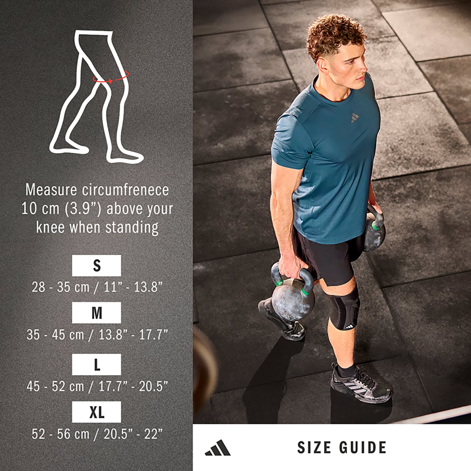 adidas Adjustable Knee Support - view number 6