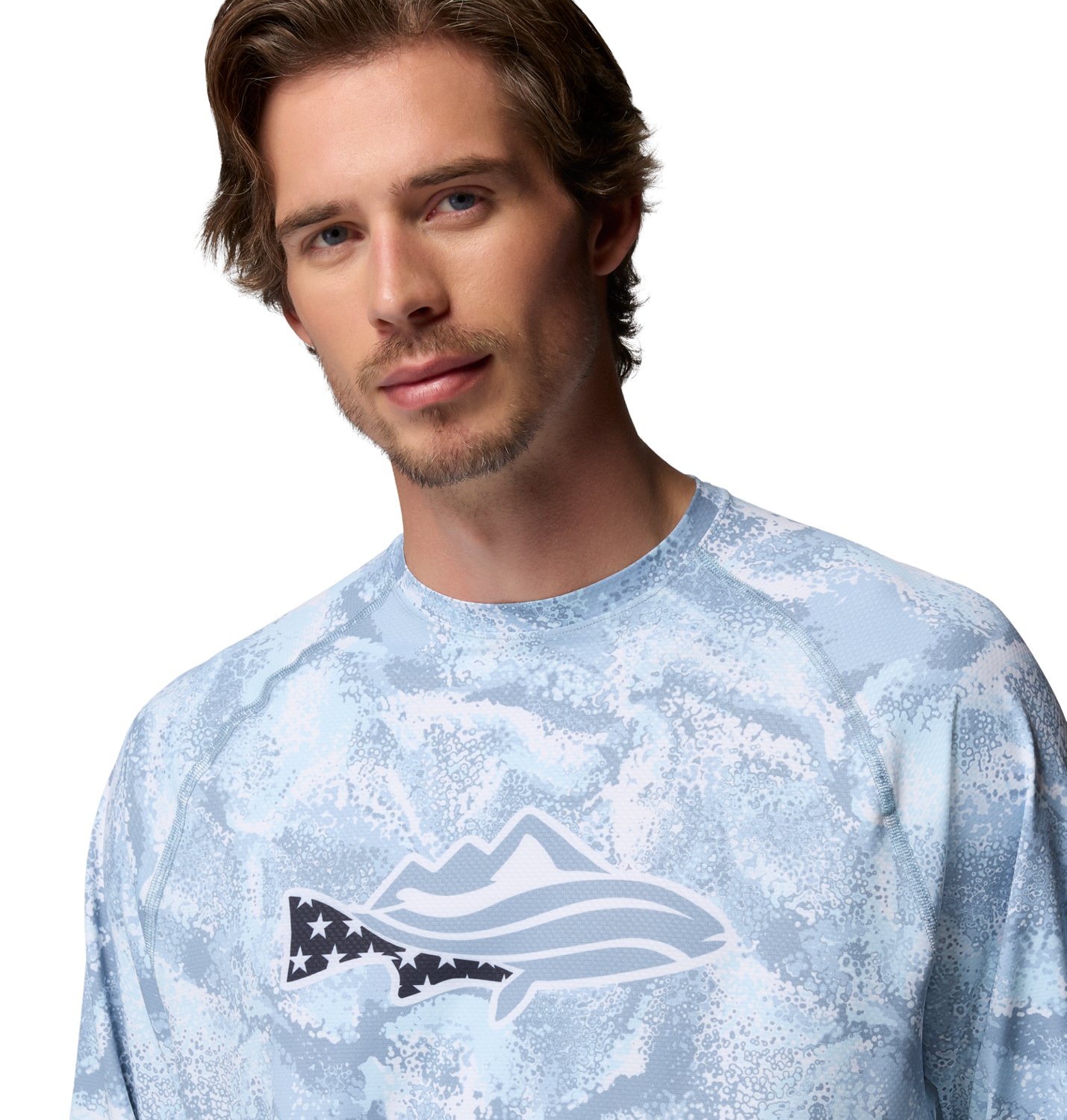 olumbia Sportswear Men’s PFG Solar Stream™ II Graphic Long Sleeve Crew