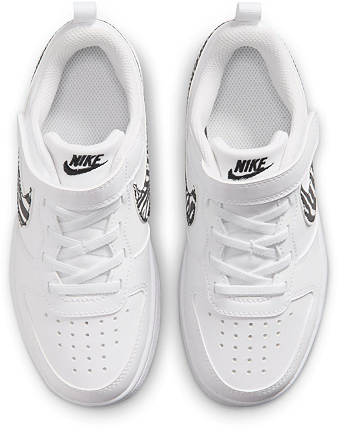 Nike Kids' Court Borough Low Zebra Print Preschool Shoes