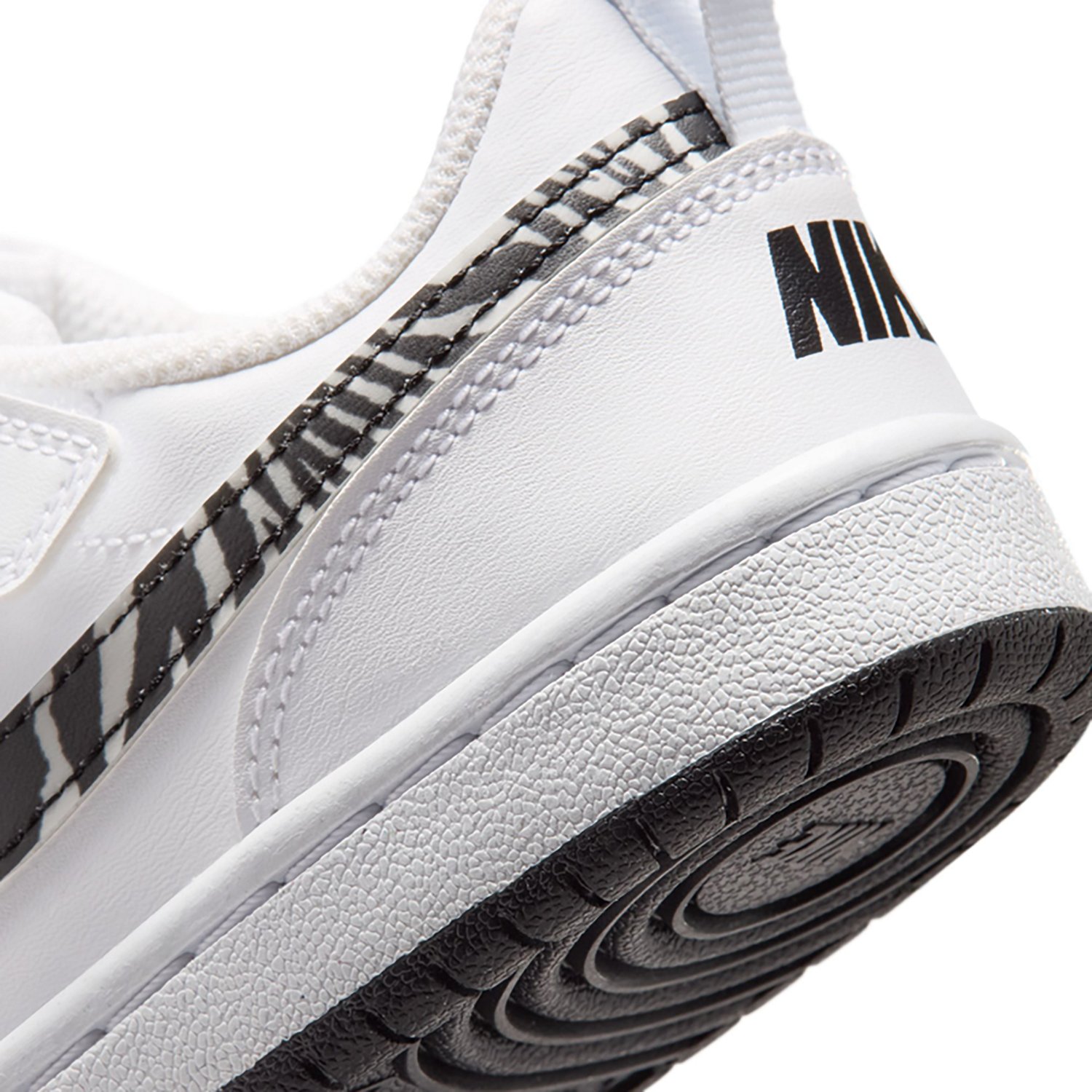 Nike Kids' Court Borough Low Zebra Print Preschool Shoes