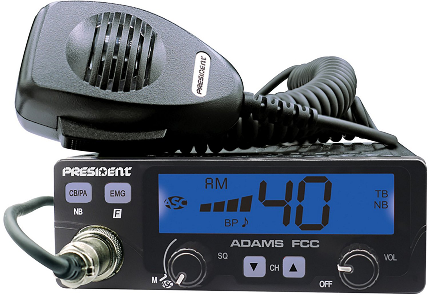Petra President Adams FCC 40-Channel 12V AM CB Radio - view number 3