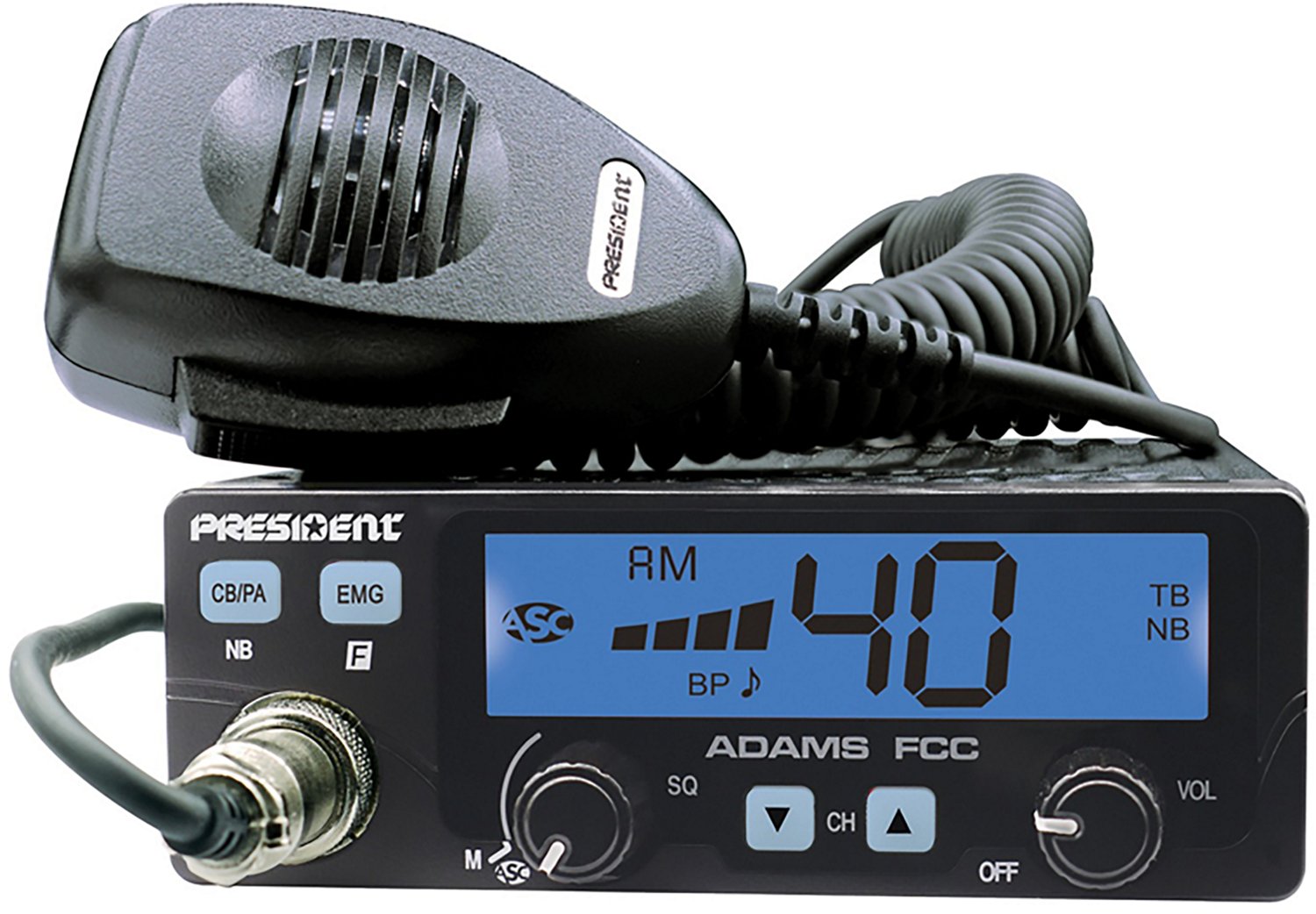 Petra President Adams FCC 40-Channel 12V AM CB Radio - view number 4