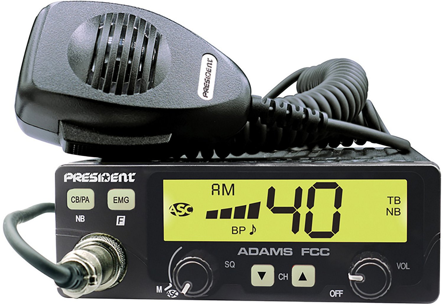 Petra President Adams FCC 40-Channel 12V AM CB Radio - view number 5