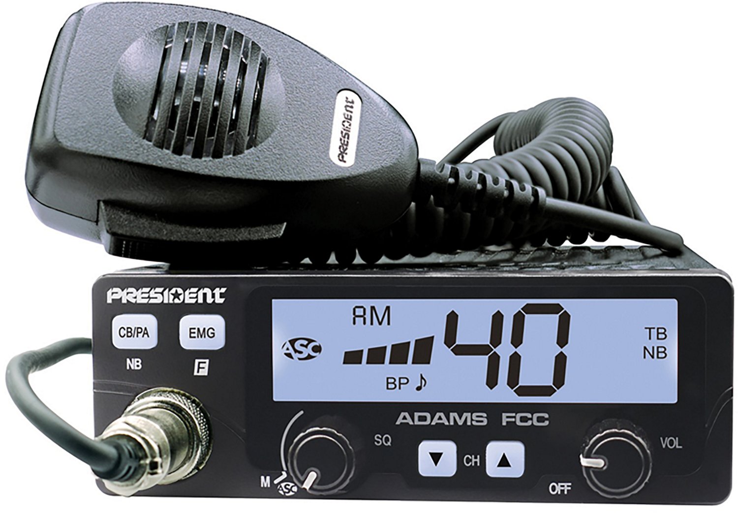 Petra President Adams FCC 40-Channel 12V AM CB Radio - view number 7
