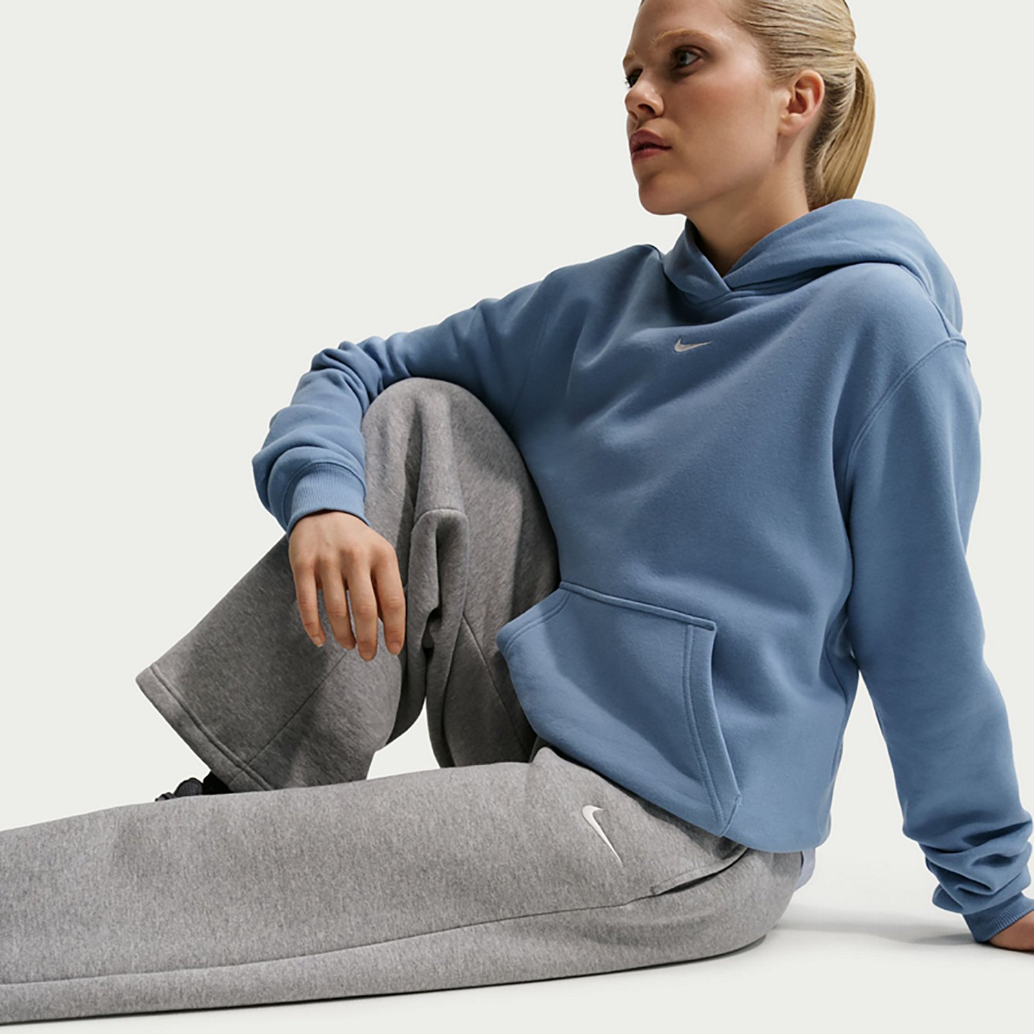 Nike Women's Studio Fleece Mid-Rise Training Pants - view number 3