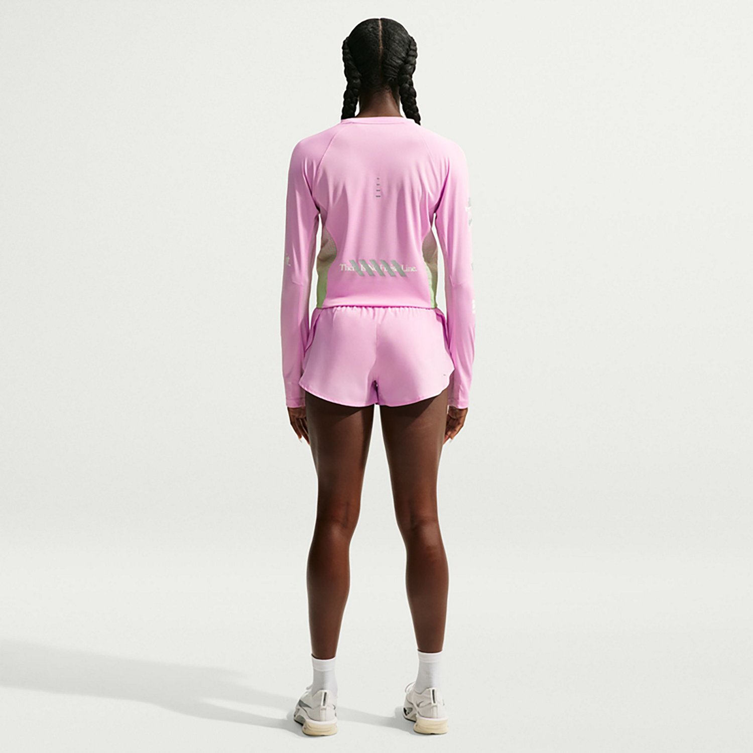 Nike Women's Flow Mid Rise Dri-FIT Athletic Training Shorts - view number 2