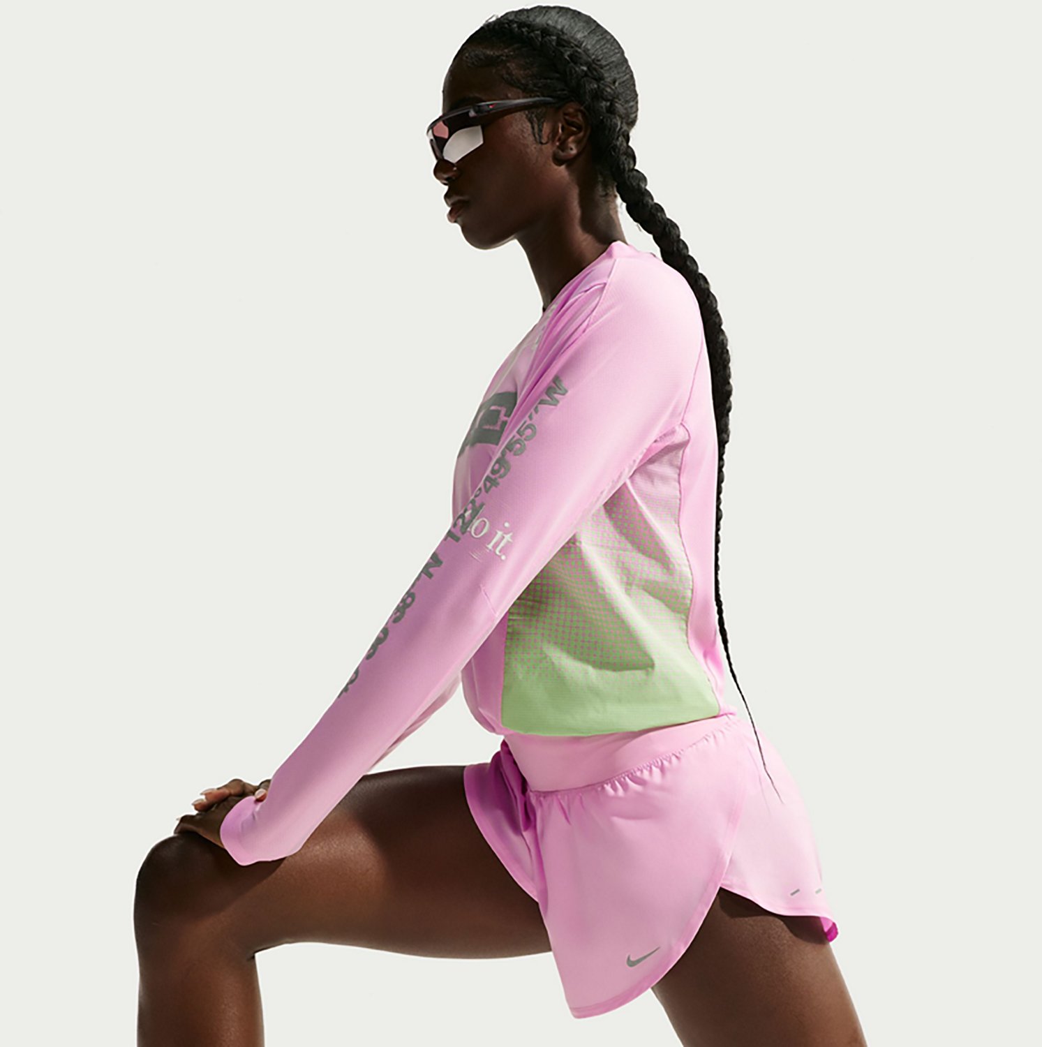 Nike Women's Flow Mid Rise Dri-FIT Athletic Training Shorts - view number 5