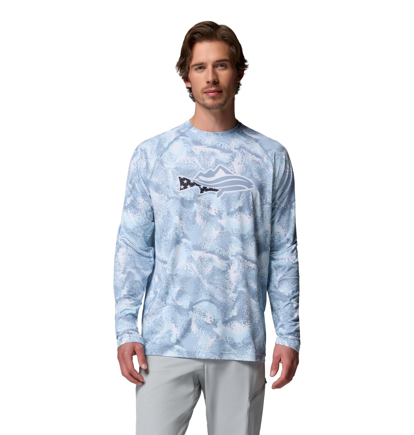 olumbia Sportswear Men’s PFG Solar Stream™ II Graphic Long Sleeve Crew
