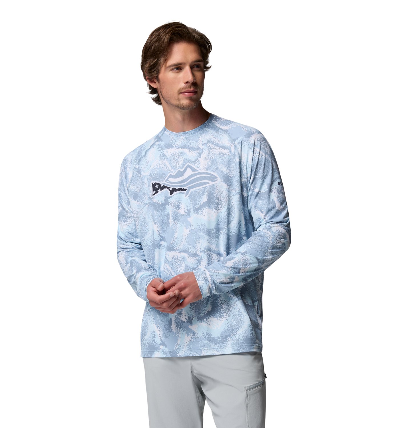 olumbia Sportswear Men’s PFG Solar Stream™ II Graphic Long Sleeve Crew