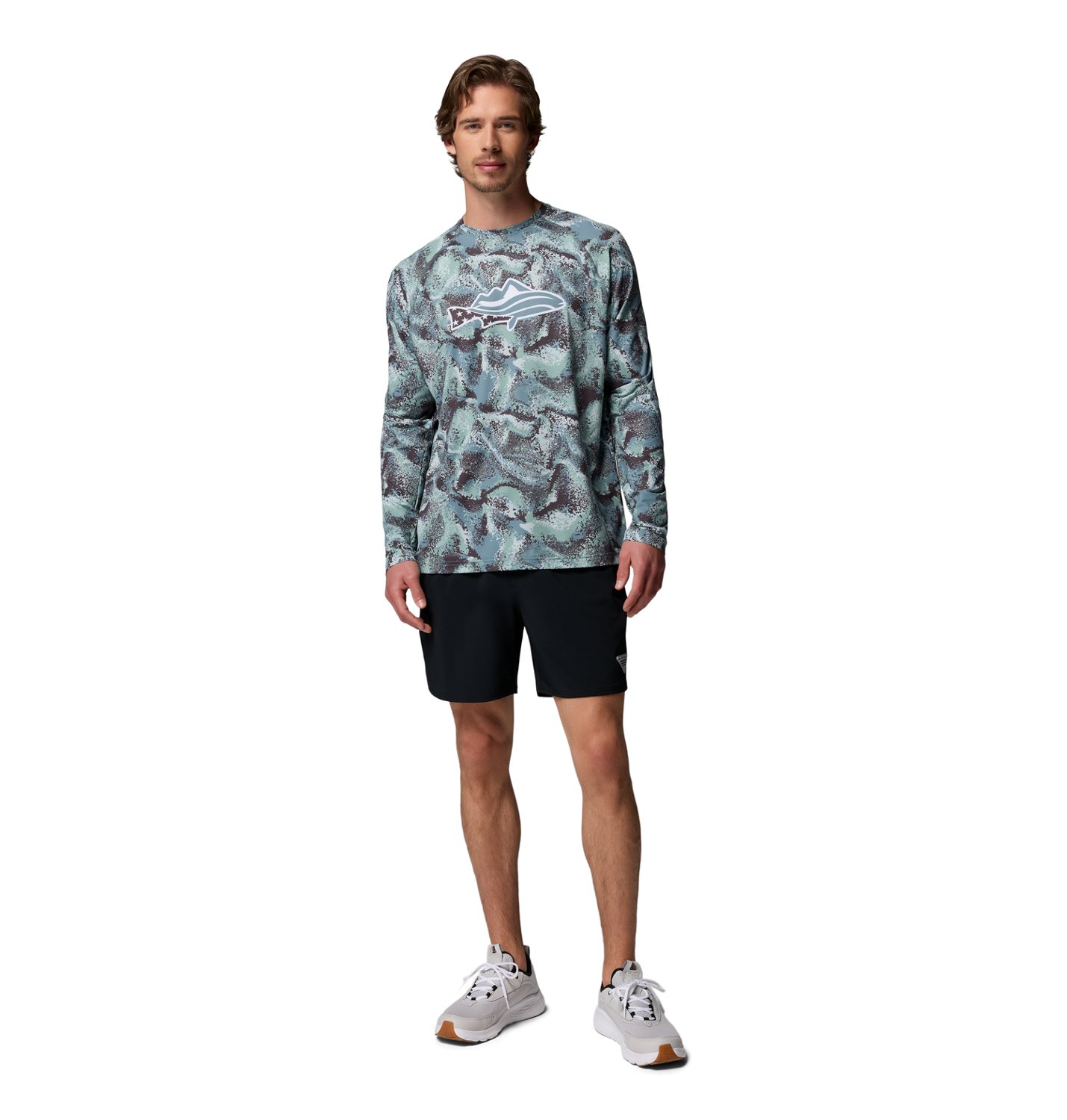 olumbia Sportswear Men’s PFG Solar Stream™ II Graphic Long Sleeve Crew - view number 6