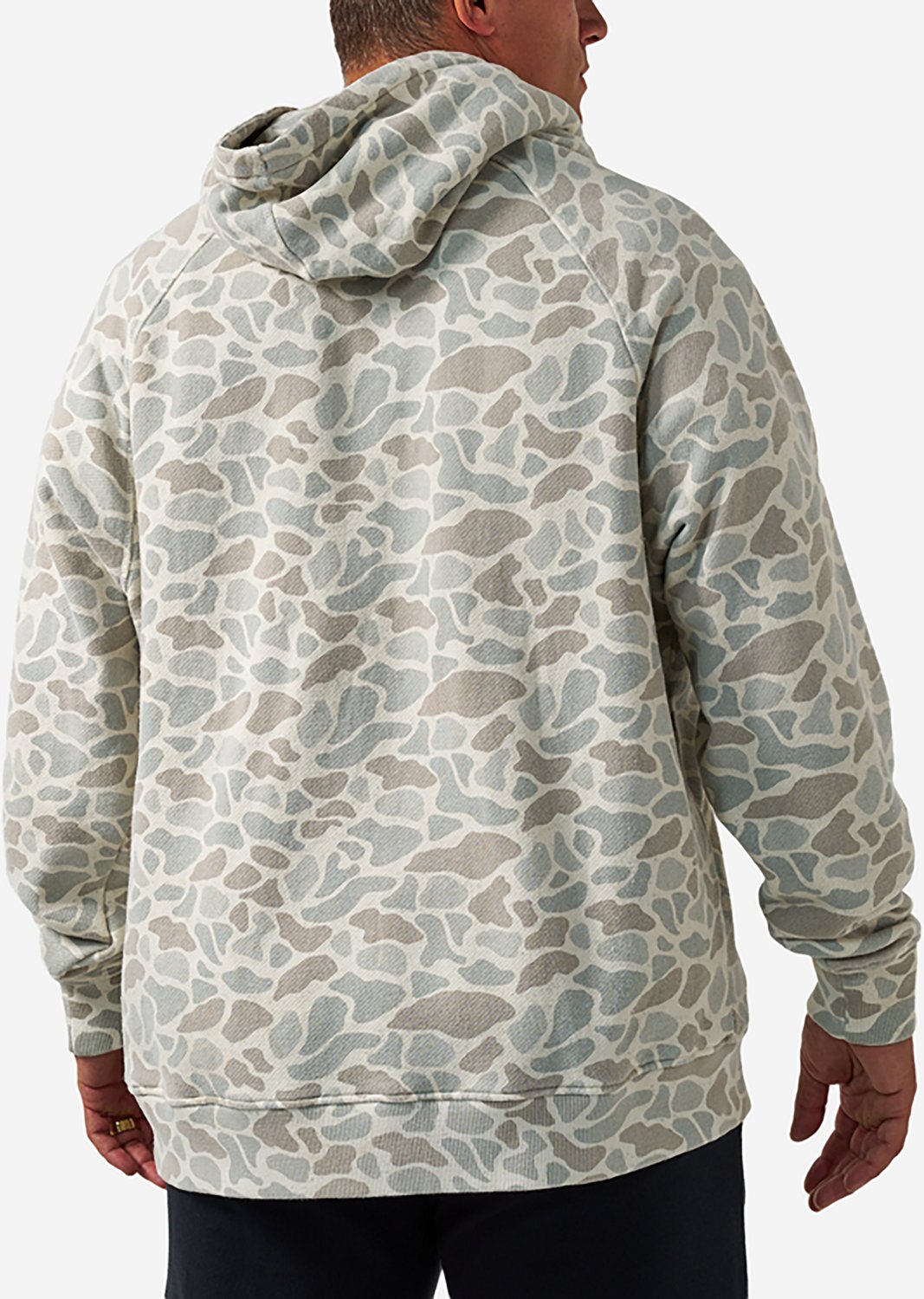 BURLEBO Men's Midland Camo Vintage Washed Fleece Hoodie - view number 2